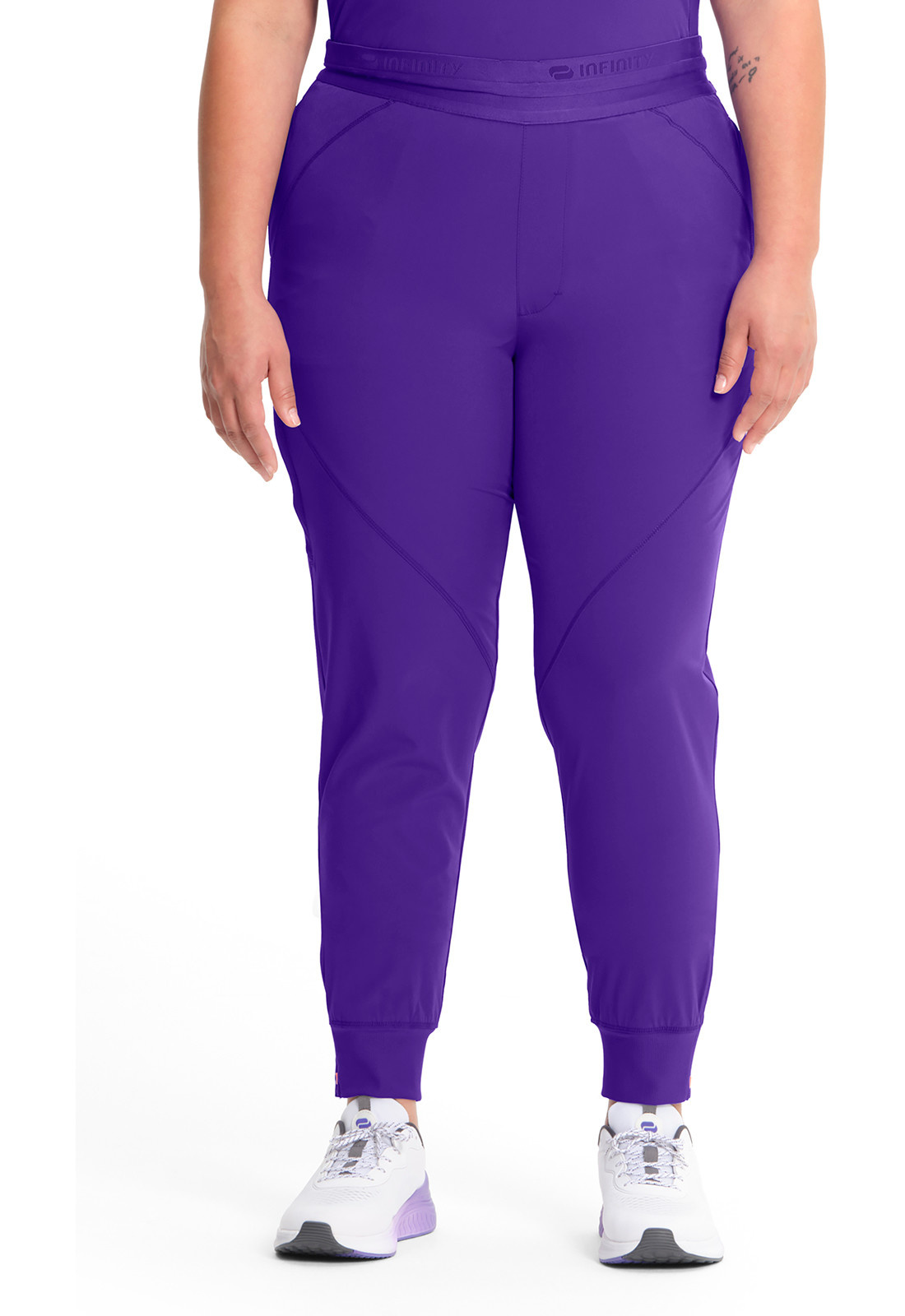 Infinity Frozen Grape Mid Rise Unisex Jogger Scrub Pants