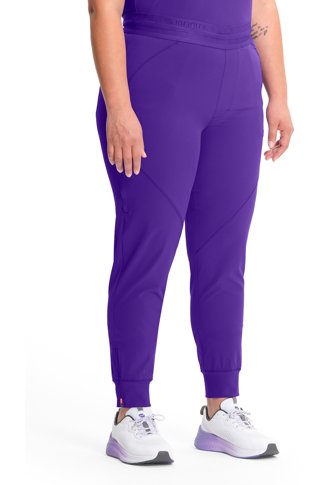 Infinity Frozen Grape Mid Rise Unisex Jogger Scrub Pants