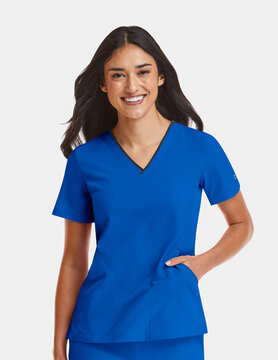 MATRIX IMPULSE Royal Blue Matrix Impulse Women's Tops 4510 XS CLEARANCE