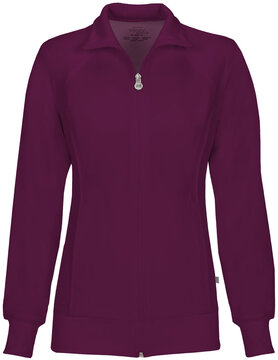 CHEROKEE Wine Cherokee Women's Warm Up Jacket 2391A  Medium