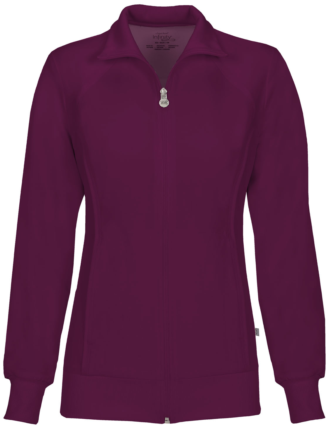 CHEROKEE Wine Cherokee Women's Warm Up Jacket 2391A  Medium