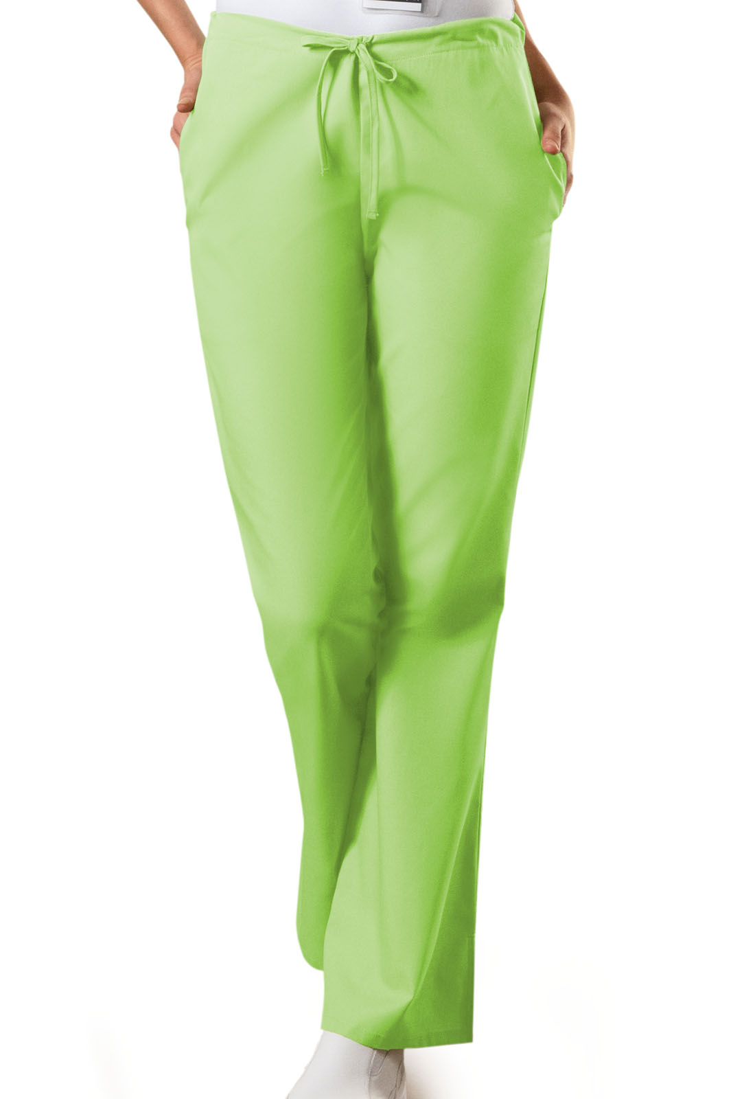 CHEROKEE WORKWEAR Lime Green Cherokee Women's Drawstring Scrub Pants 4101 Small CLEARANCE