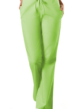 CHEROKEE WORKWEAR Lime Green Cherokee Women's Drawstring Scrub Pants 4101 Large CLEARANCE