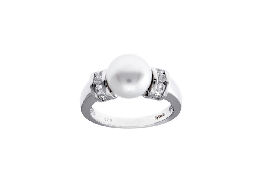 SILVER FRESHWATER PEARL DRESS RING