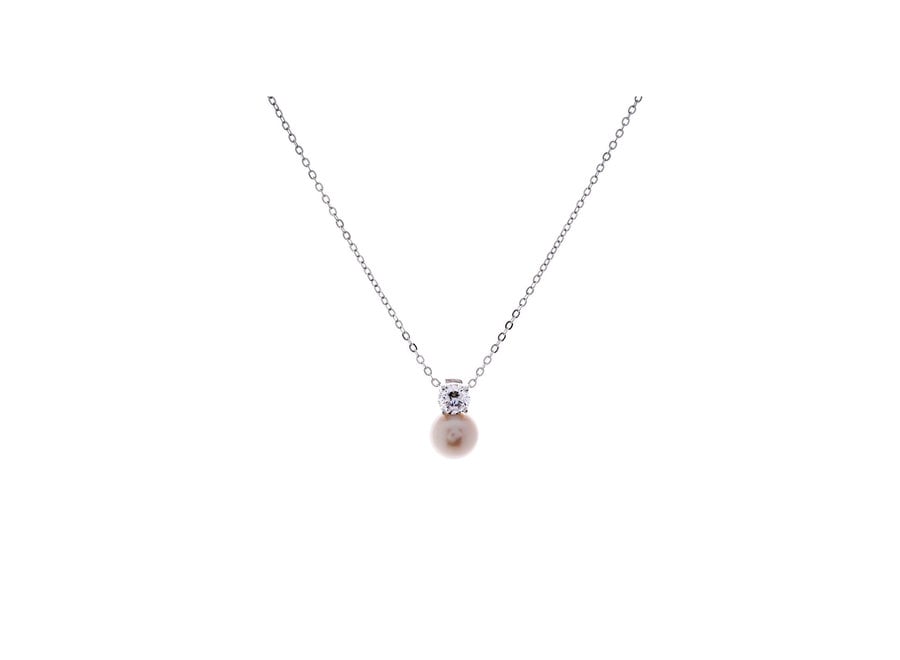 ABBEY FRESHWATER PEARL & CUBIC ZIRCONIA PENDANT (P530)