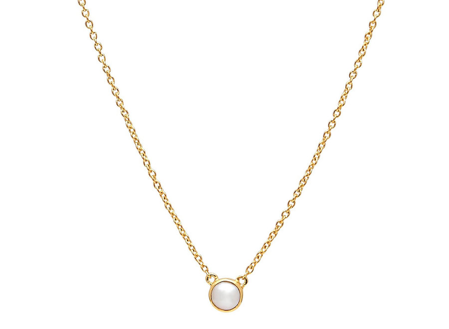 HEAVENLY PEARL GOLD NECKLACE (N6540)