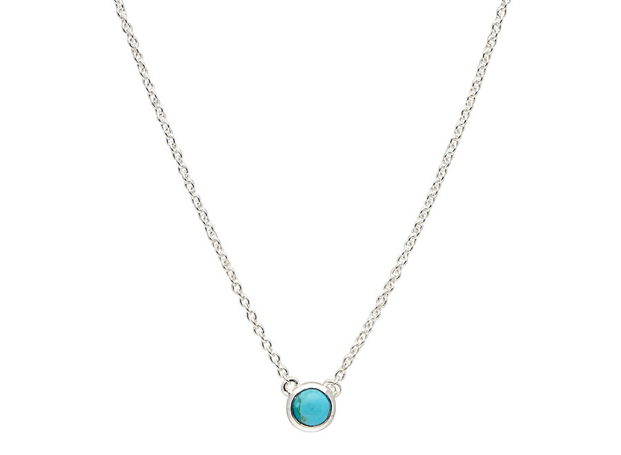 HEAVENLY TURQUOISE SILVER NECKLACE