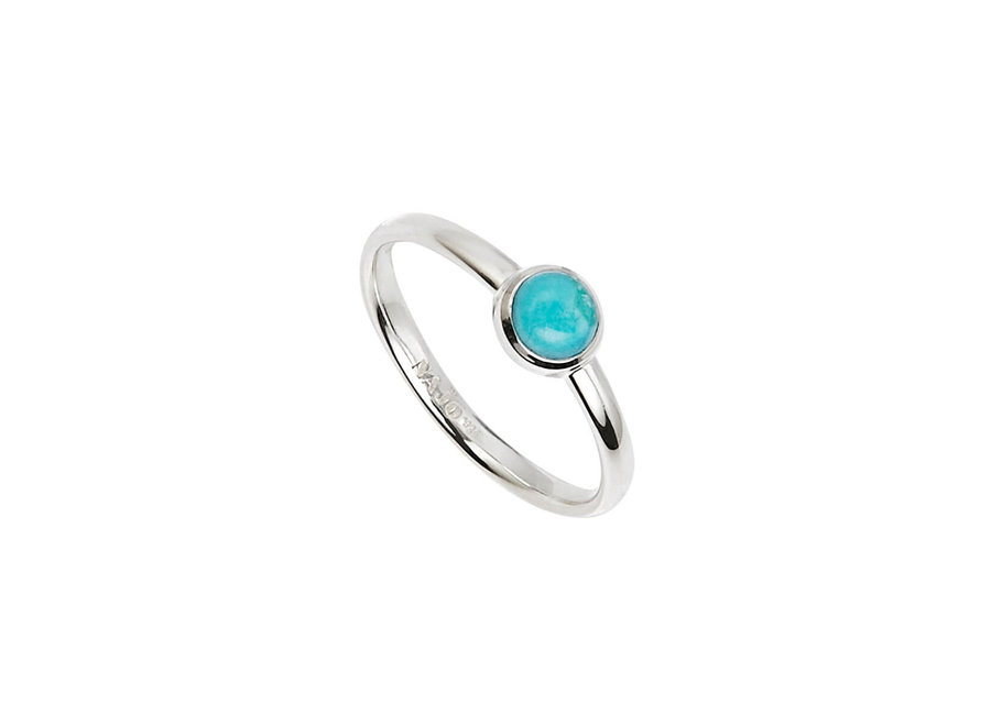 HEAVENLY TURQUOISE SILVER RING (R6543M)