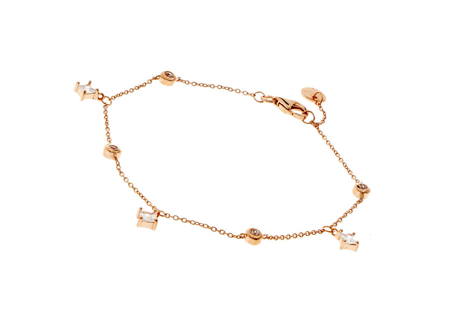 TRILLANT BEZEL ROSE GOLD  BRACELET