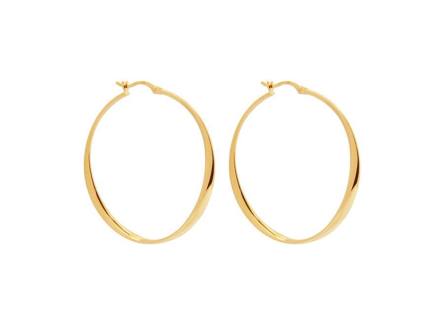 VESPA HOOP GOLD EARRING (E6610) - Cashmere Essentials