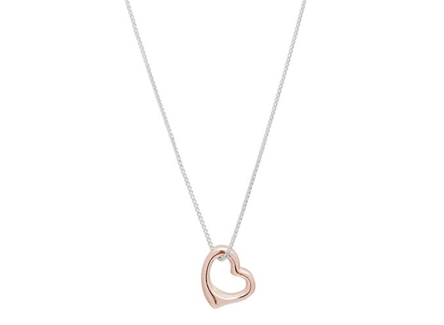 LITTLE MAMA SILVER & ROSE GOLD NECKLACE