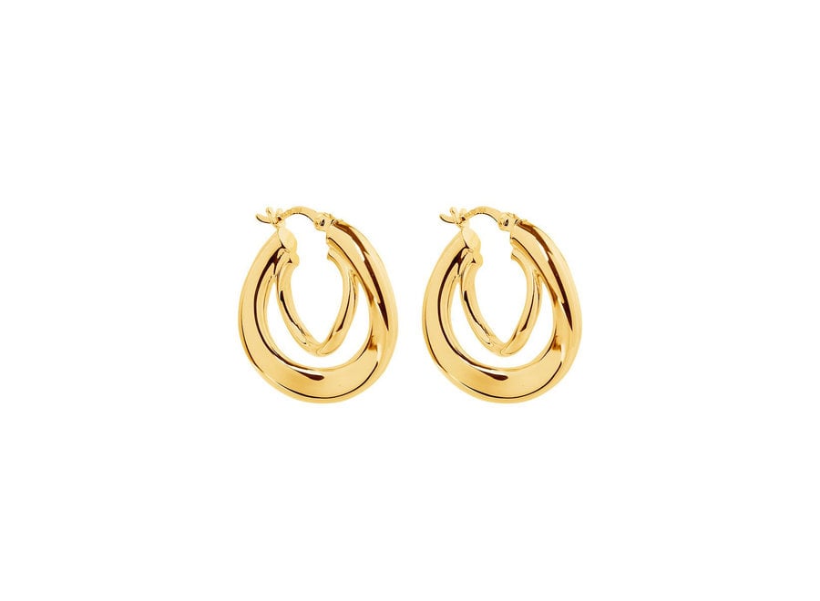 BABY STRUDEL HOOP YELLOW GOLD