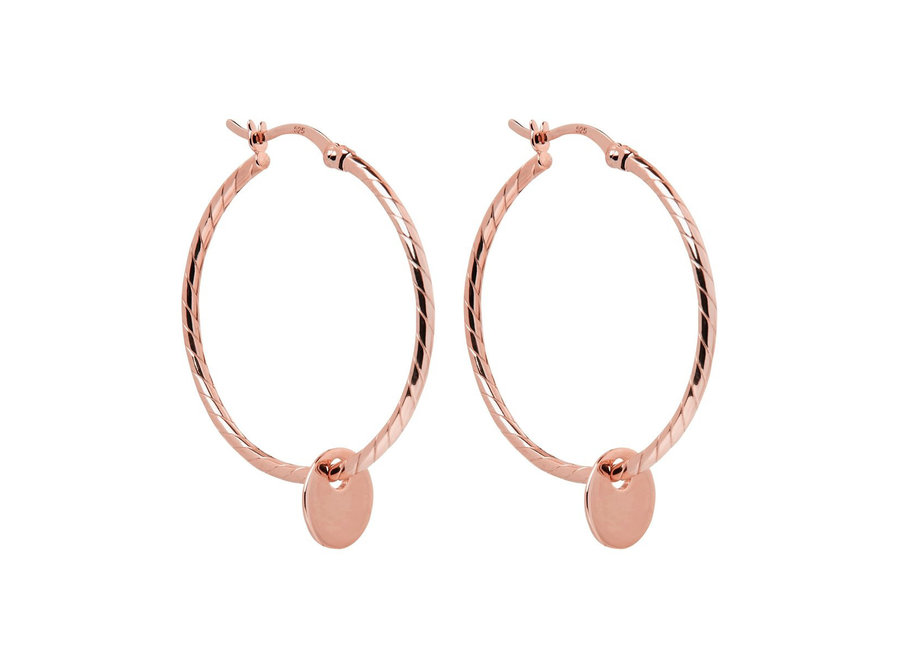 CAYMAN HOOP EARRING ROSE GOLD