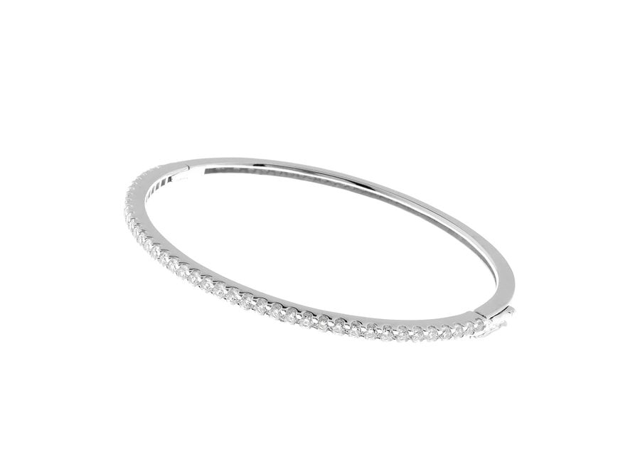 CHARLIE SILVER BANGLE (B685-RH)