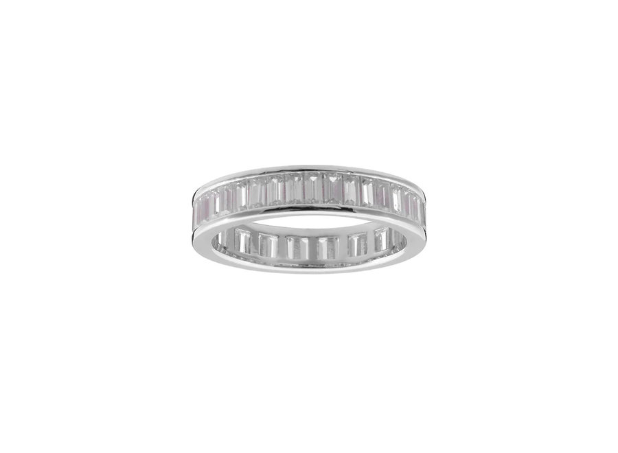 COCO SILVER BAGUETTE RING (R1814 -RH)