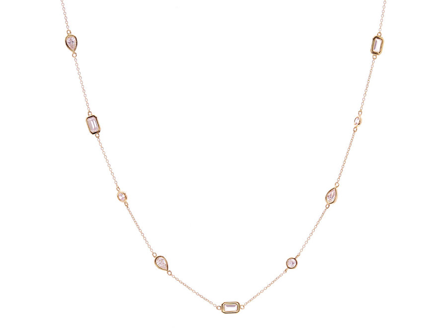 ELECTRA SHORT GOLD NECKLACE