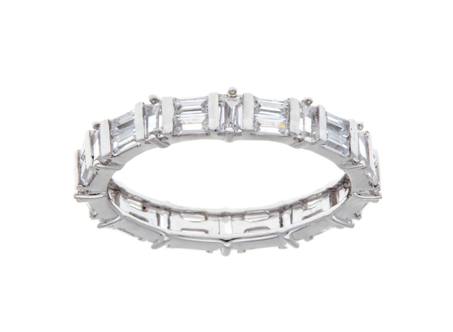 SILVER BAGUETTE ETERNITY BAND (R2978)