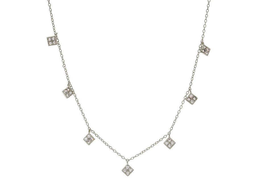 CHLOE SILVER NECKLACE (N20118- RH)