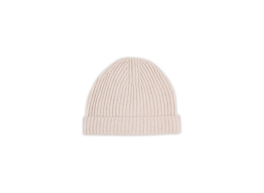 RIBBED BEANIE OAT