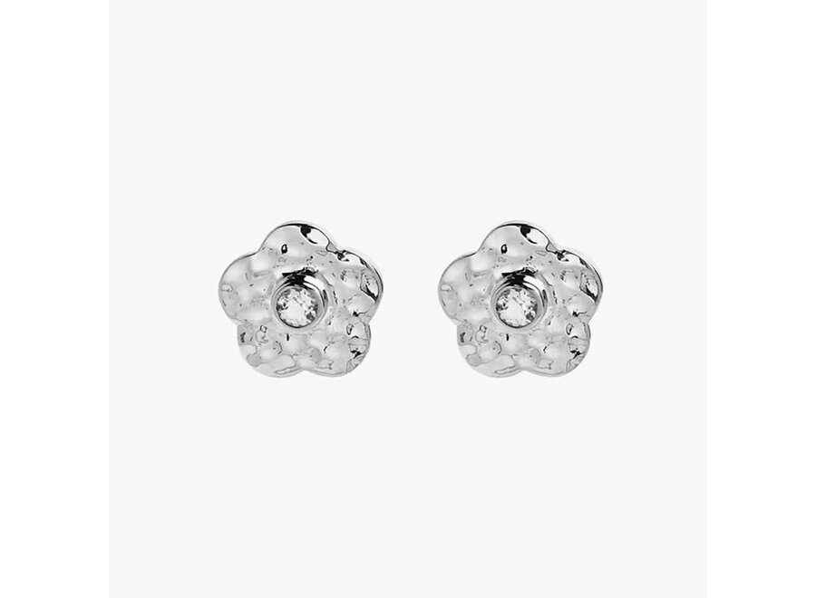 FORGET-ME-NOT SILVER EARRINGS (E6977)