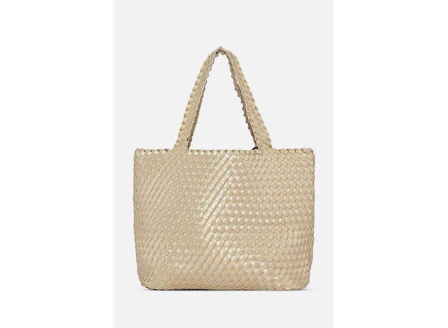BAG08 TOTE BAG IVORY PLATIN
