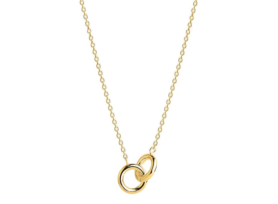 EMBRACE YELLOW GOLD NECKLACE 42CM (N7043)