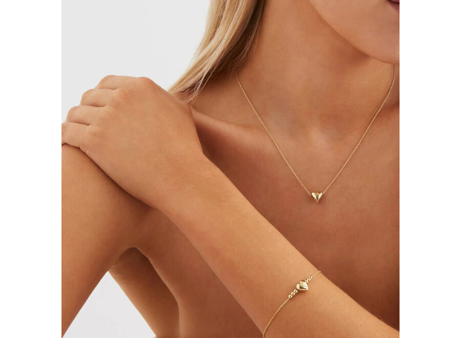 AMORE GOLD CHARM NECKLACE (N7124)