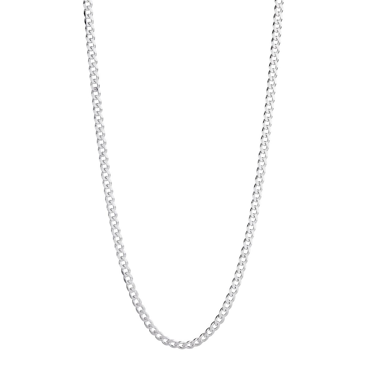 MENS SOLID SILVER CUBAN LINK CHAIN ANTITARNISH (N9012) Cashmere
