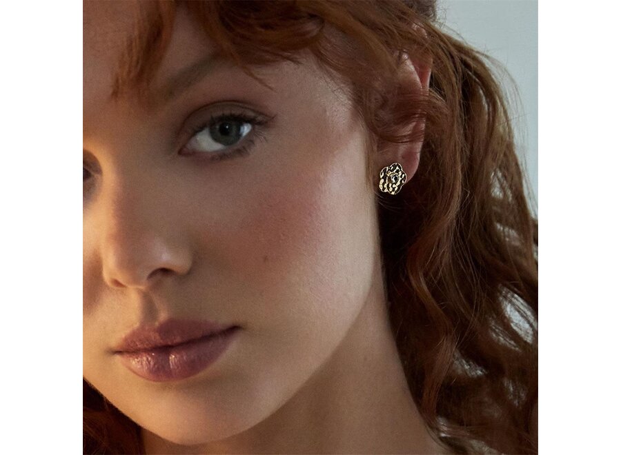 FORGET-ME-NOT GOLD EARRINGS (E6978)