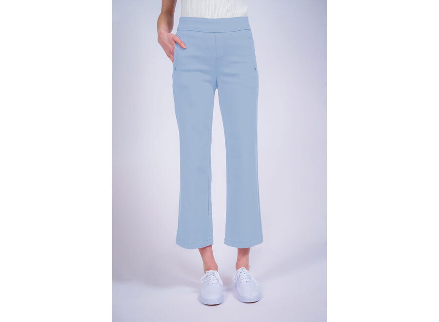 HAMPTON TWILL 26" WIDE LEG CROP TROUSERS