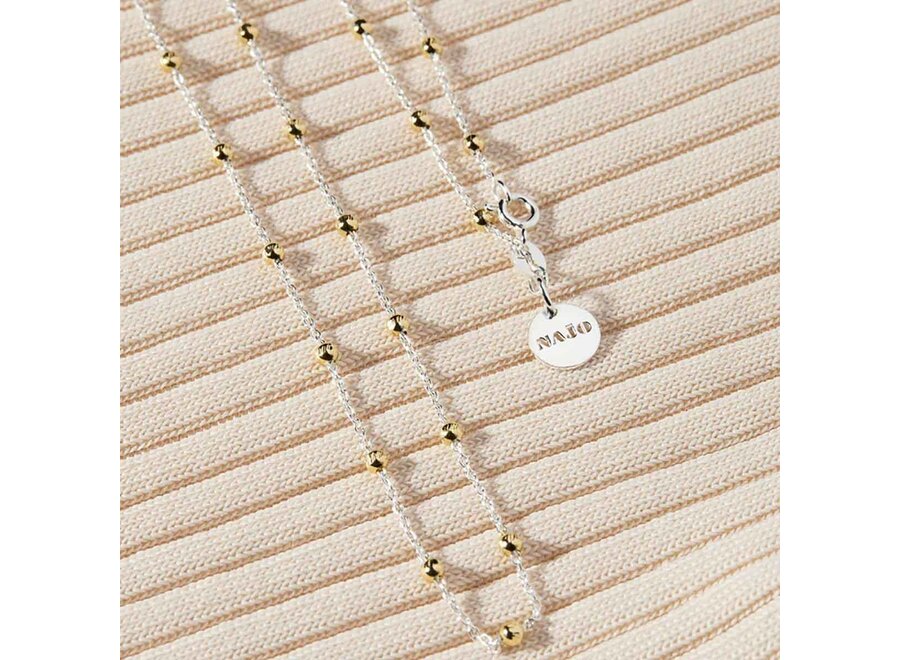 ALGONQUIN SILVER / GOLD NECKLACE 45CM