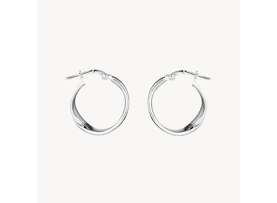 EDDY SILVER HOOP (E6120)