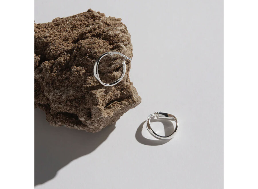 EDDY SILVER HOOP (E6120)