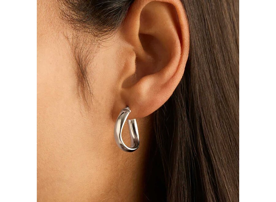 EDDY SILVER HOOP (E6120)