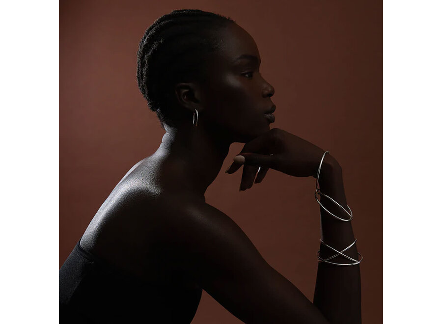 CINTA SILVER HOOP (E5233)