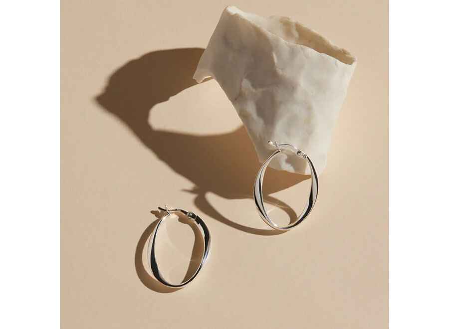 CINTA SILVER HOOP (E5233)