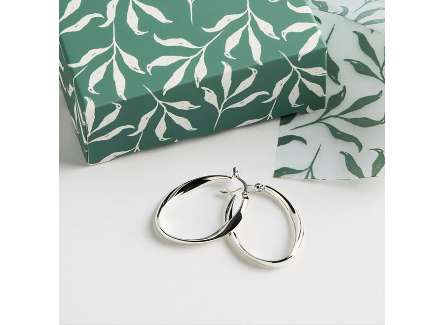 CINTA SILVER HOOP (E5233)