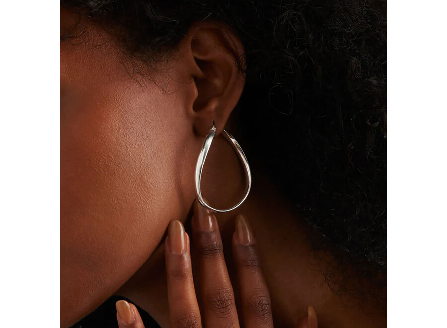 ODYSSEY SILVER HOOP EARRINGS  (E7192)