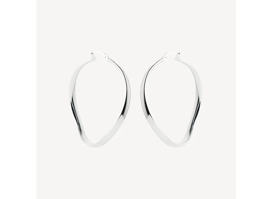 ODYSSEY SILVER HOOP EARRINGS  (E7192)