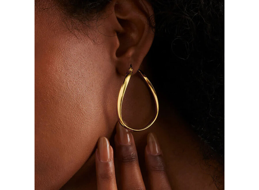 ODYSSEY GOLD HOOP EARRINGS (E7193)