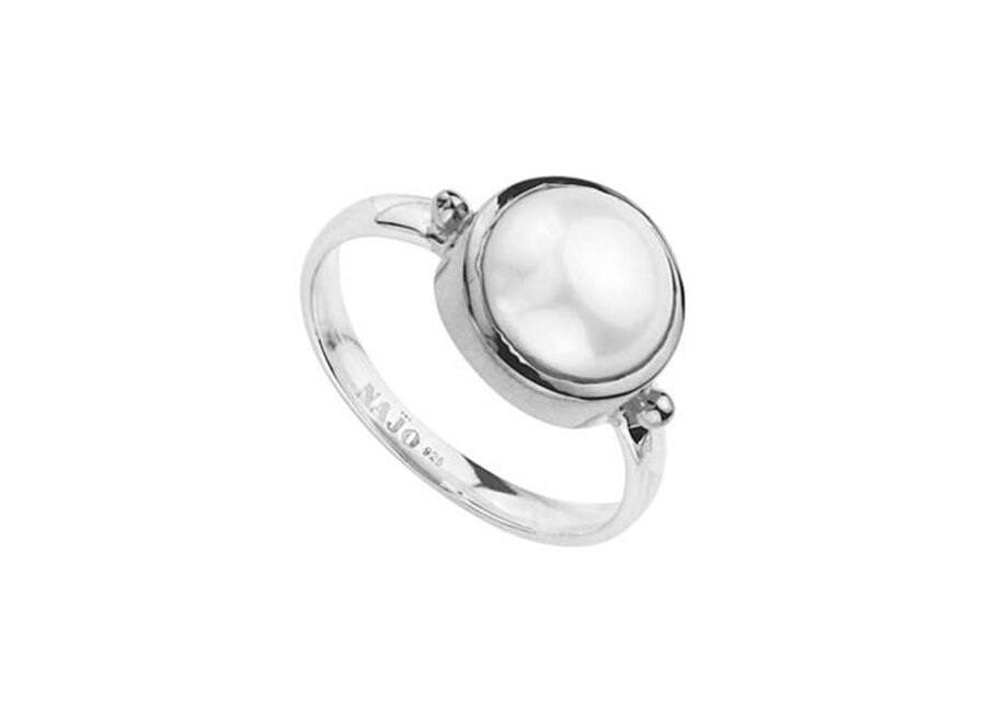 GARLAND PEARL SILVER RING