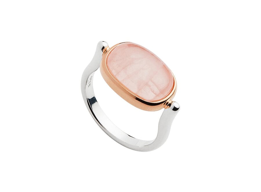FLEUR ROSE QUARTZ RING