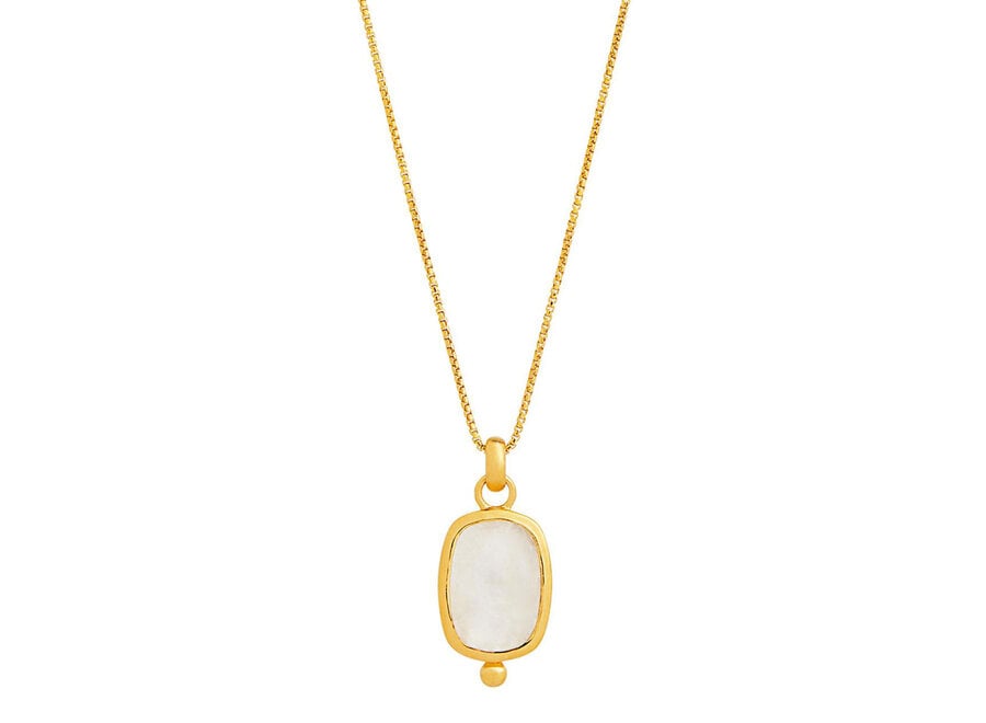 FLEUR RAINBOW MOONSTONE PENDANT