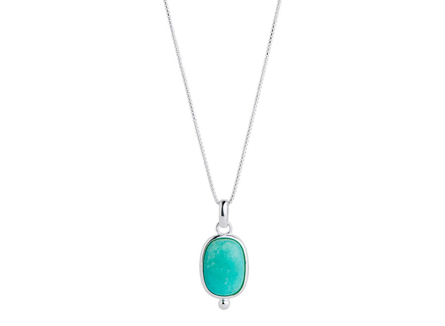 FLEUR AMAZONITE PENDANT (N7362)