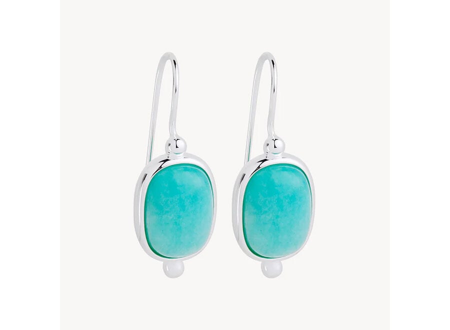 FLEUR AMAZONITE EARRINGS