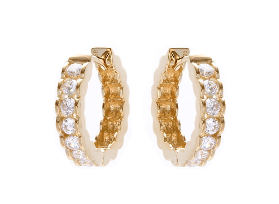 HARPER GOLD HOOP EARRINGS (E46-GP)