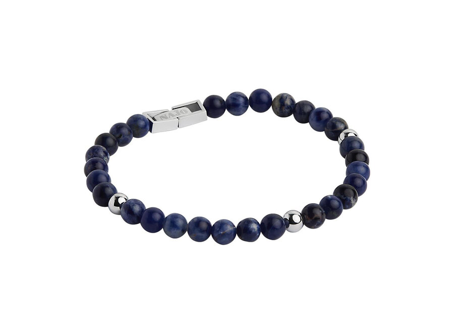 ATLAS MEN'S 6MM BEADED SODALITE BRACELET (B9026)