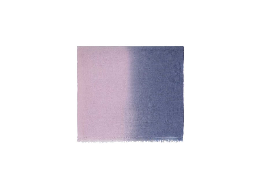 WOOCA01 WOOL SCARF MAUVE DIP DYE