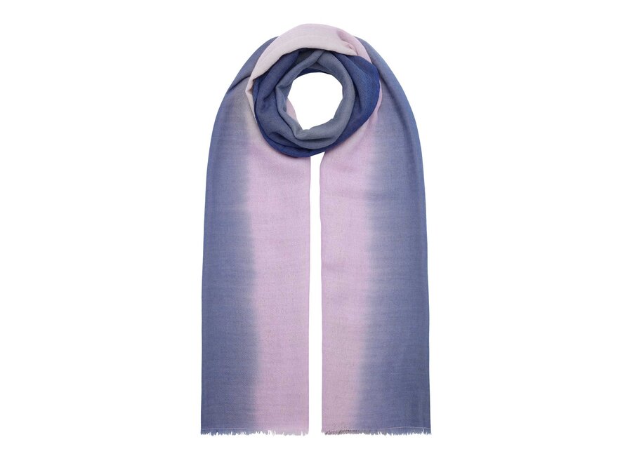 WOOCA01 WOOL SCARF MAUVE DIP DYE