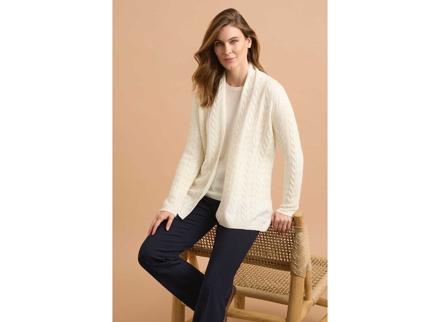 CHEVRON CABLE CARDI - Click for more colours